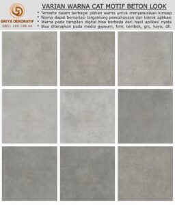Read more about the article Cat Motif Beton Look – Wujudkan Ruangan Industri yang Elegan